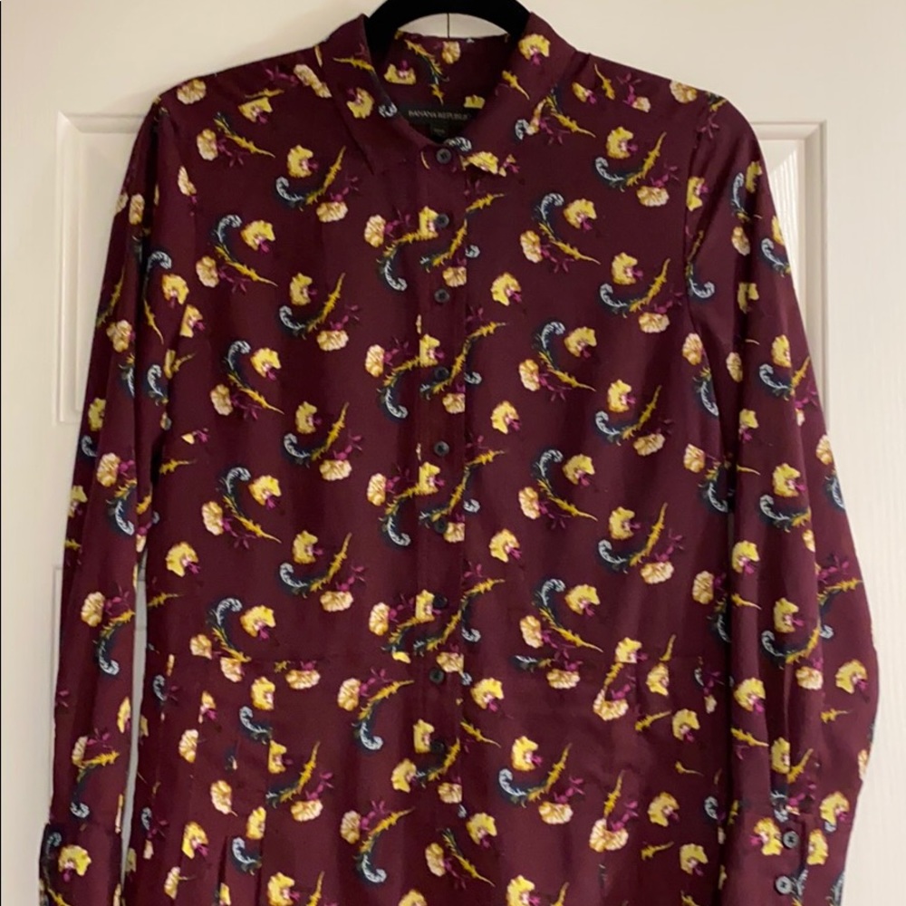 Banana Republic size 10 Petite colorful dress